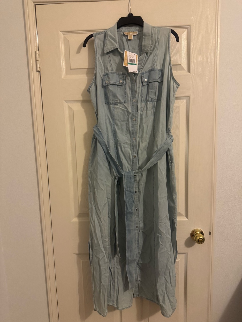 Michael Kors Sky Blue Denim Shirt Jacket